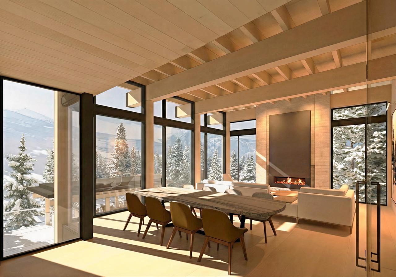 Dining room set for entertaining